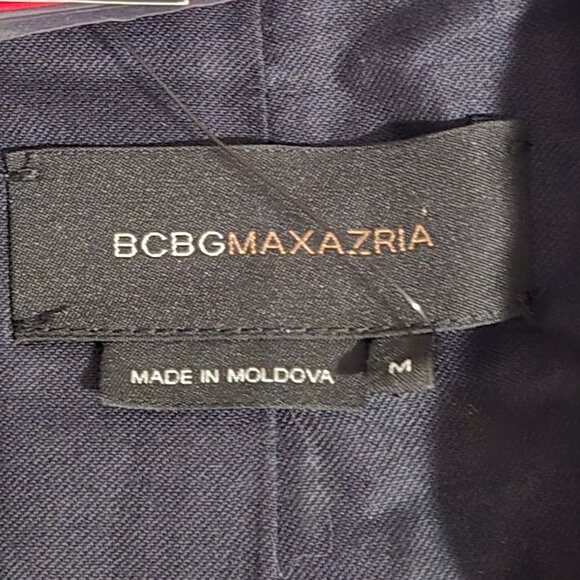 BCBG MAXAZRIA LUCIANA Medium Black Belted Blazer Jacket Tie-Front Wrap - Picture 5 of 9